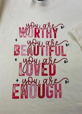 "You are" Cream T-shirt