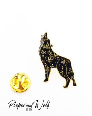 Cosmic Wolf Enamel Pin Hard Enamel Pin animal Pin Collectible Trading