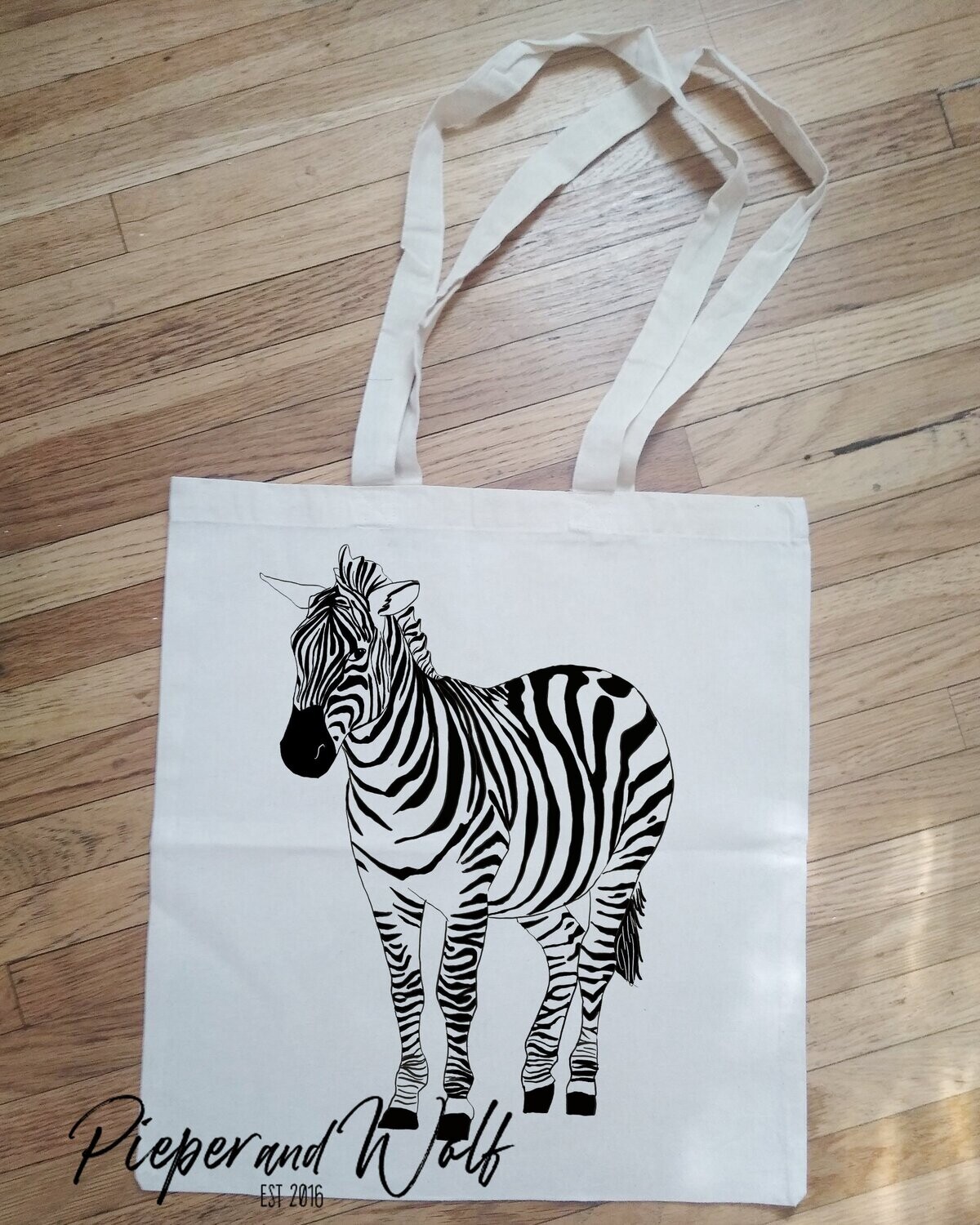 Zebra Jungle Tote Shopping Book Bag