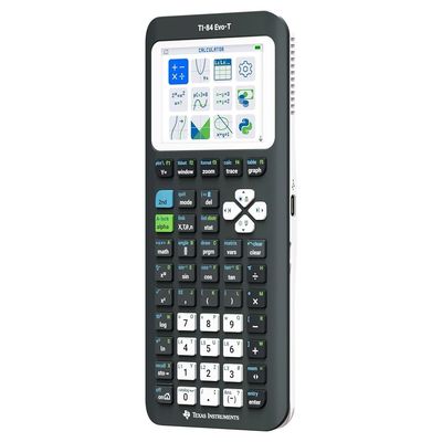 Texas Instruments TI-84 Evo-T Grafische Rekenmachine – Python &amp; USB-C – Examenstand – Zwart