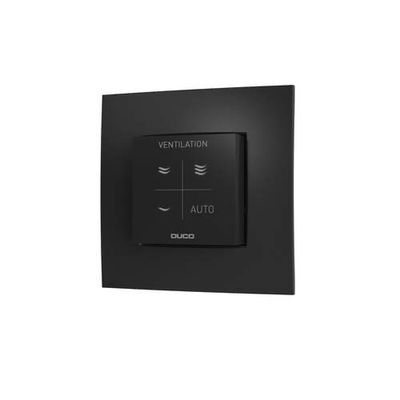 DUCO Bedieningsschakelaar RF/Wired Zwart – 4 Standen – Ventilatieregeling – 0000-7112