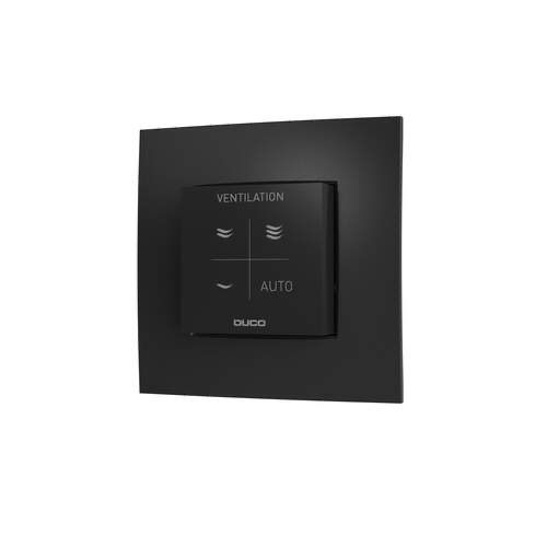 DUCO Bedieningsschakelaar RF/Wired Zwart – 4 Standen – Ventilatieregeling – 0000-7112