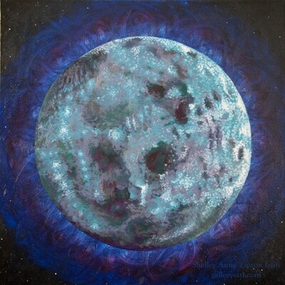 Pruning Moon Oil Painting