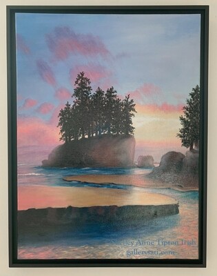 Sunset at Tongue Point Oil Painting