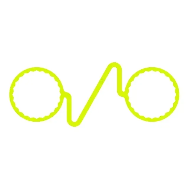 41mm Wheel Nut Retainer Double Link - (20 Pack) A 41mm fluorescent yellow double link wheel nut retainer