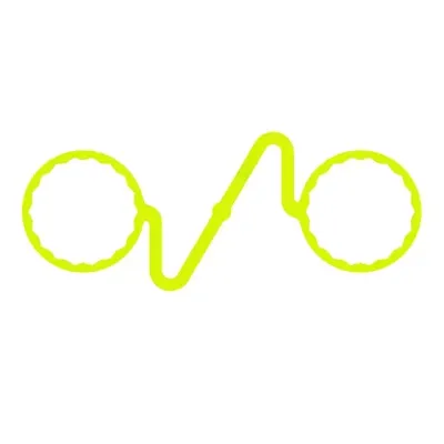 A 33mm fluorescent yellow double link wheel nut retainer