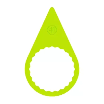 41mm Standard Wheel Nut Indicator - (25 Pack) A 41mm fluorescent yellow standard wheel nut indicator