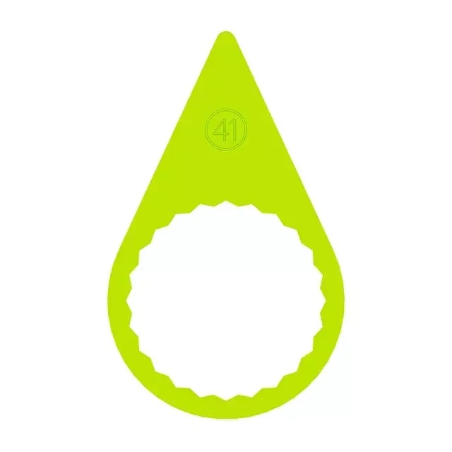 41mm Standard Wheel Nut Indicator - (25 Pack) A 41mm fluorescent yellow standard wheel nut indicator