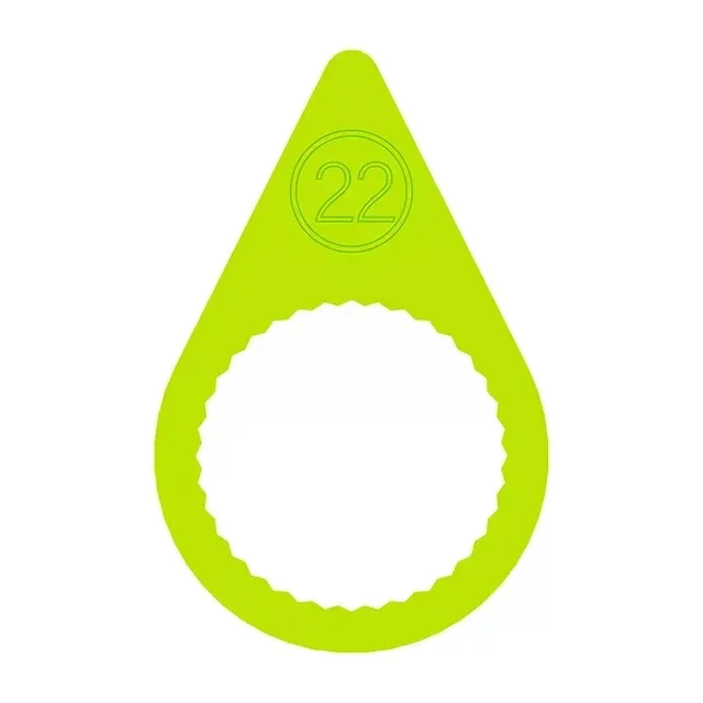 22mm Standard Wheel Nut Indicator - (25 Pack) A 22mm fluorescent yellow standard wheel nut indicator