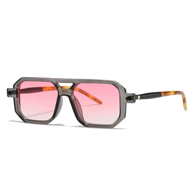 2023 Men's Hot sale Square Frame Sun Glasses Luxury Men's Square UV 400 Shades Sunglasses Oversized Square Frame Eyewear