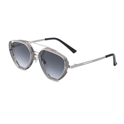 Hollow out Metal Steampunk sunglasses for men and women