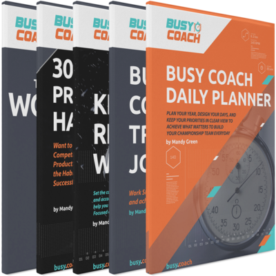 5 Book Productivity System Bundle for College Coaches