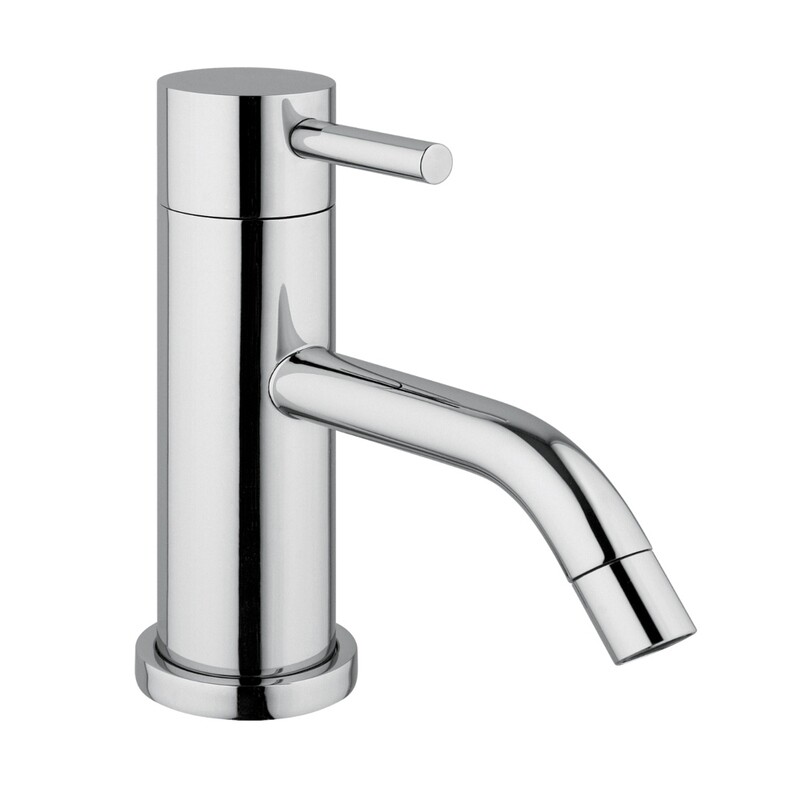 Just Taps Florence round single lever basin mixer without pop up waste chrome