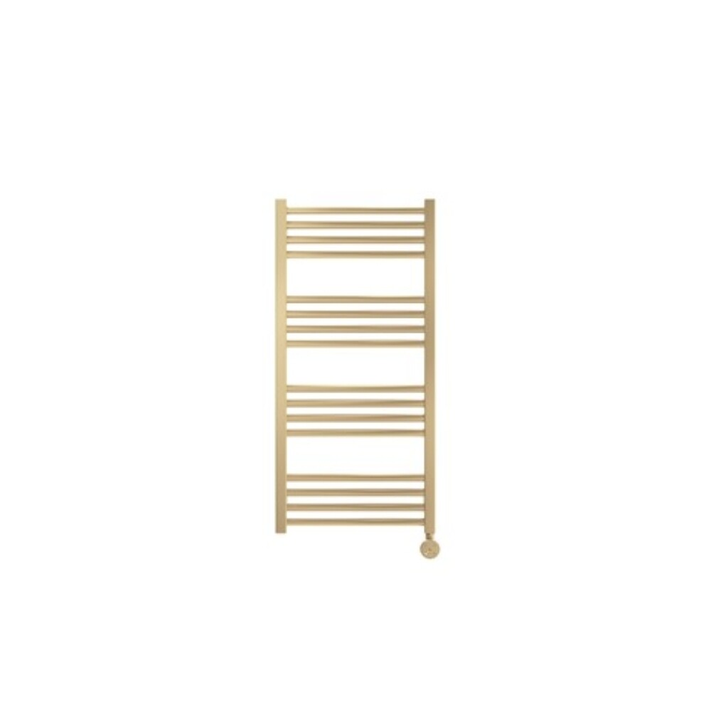 Crosswater MPRO Towel Warmer 430x900 All Electric Right Hand Brushed Brass Effect