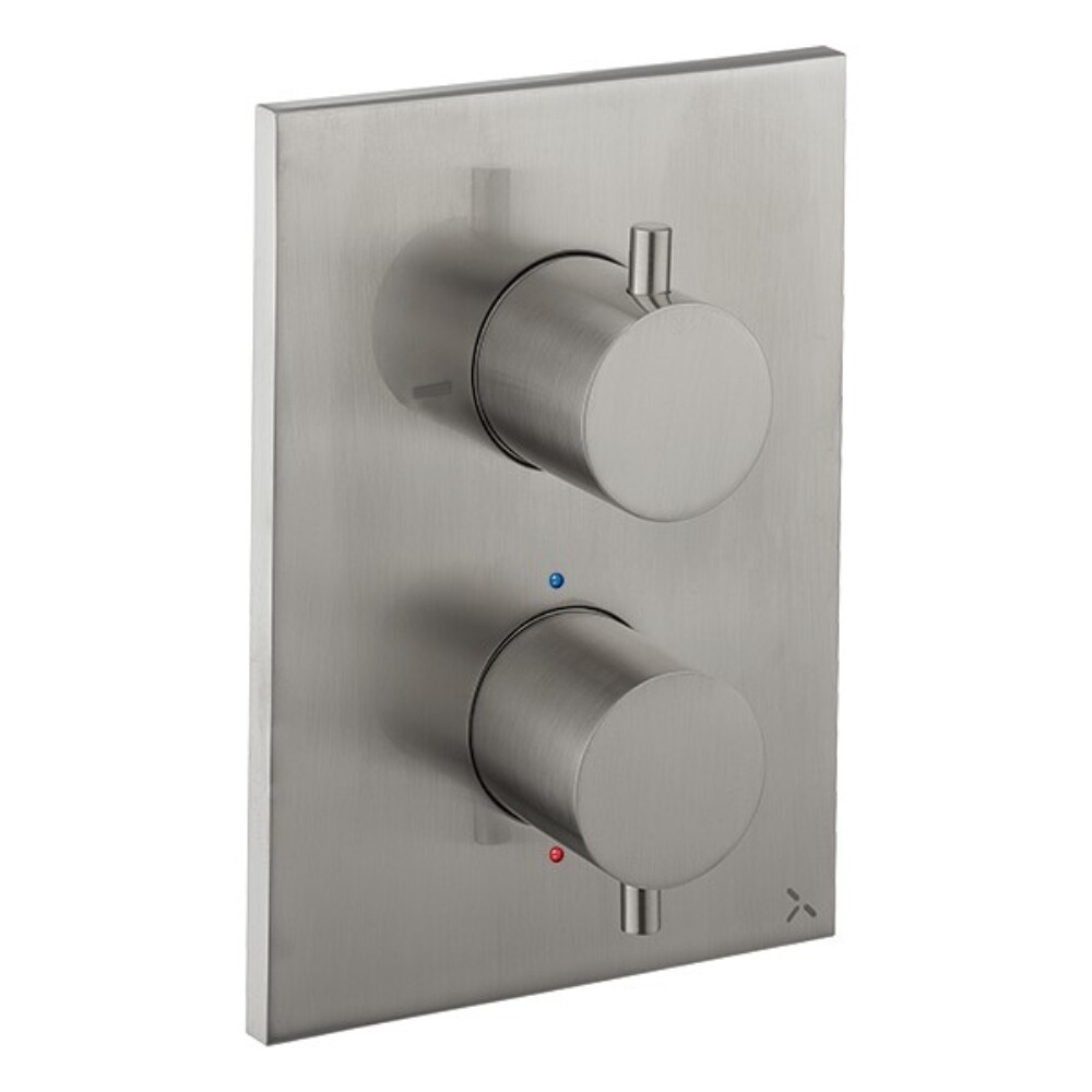Crosswater MPRO 2 Outlet Trim & Levers Stainless Steel Effect (Crossbox Required)