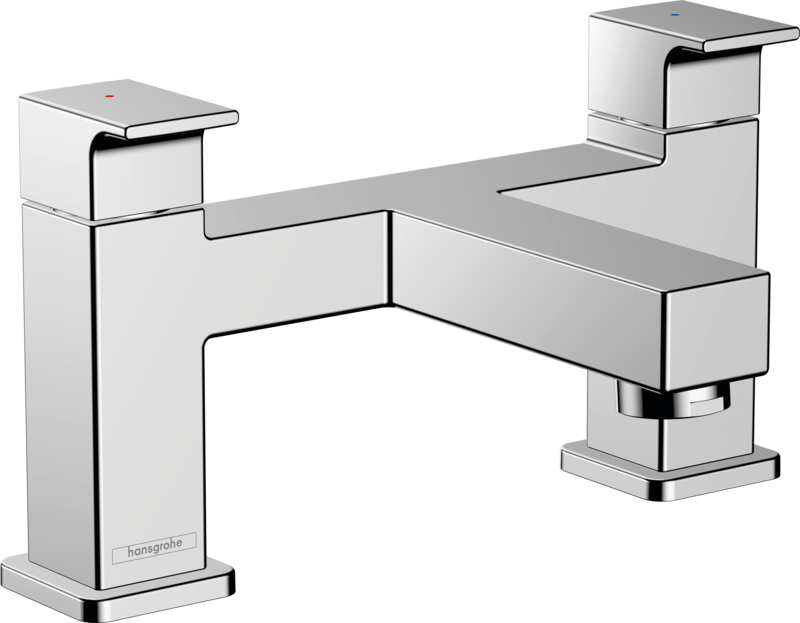 Hansgrohe Vernis Shape 2-Hole Rim Mounted Bath Mixer Chrome