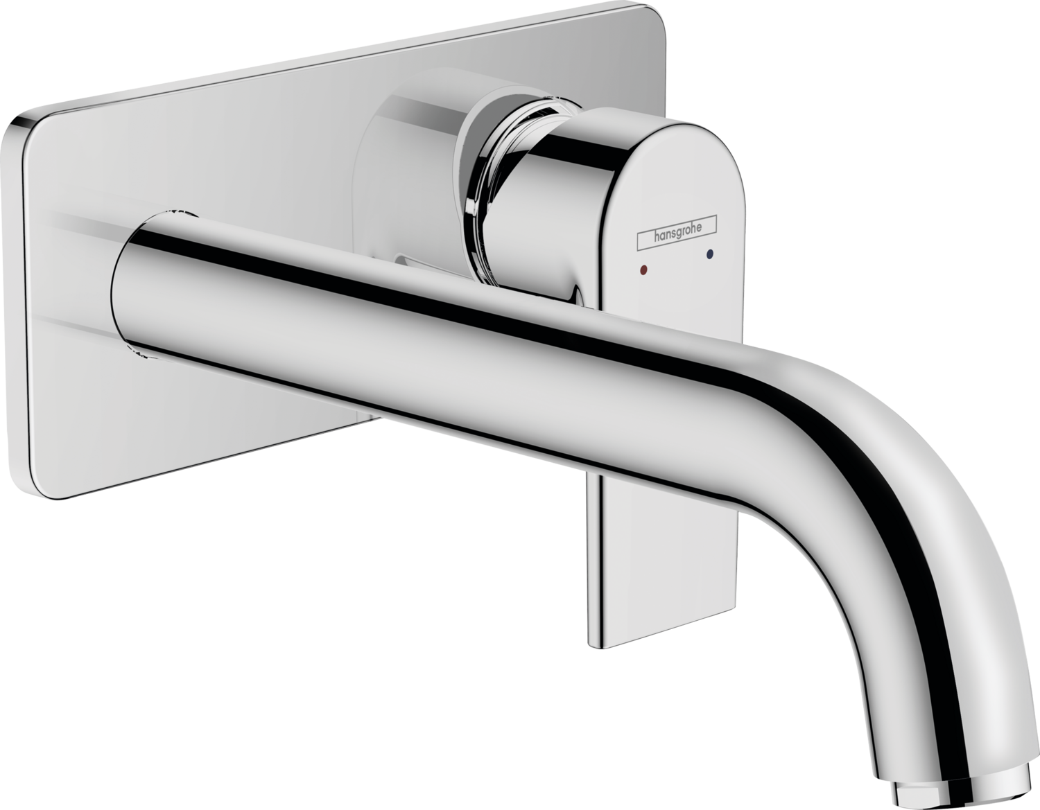 Hansgrohe Vernis Shape Single Lever Basin Mixer For Concealed Installation Wall-Mounted With Spout 20cm Chrome