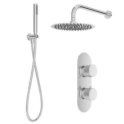 Special Offer Concealed Thermostatic Dual Shower System Chrome