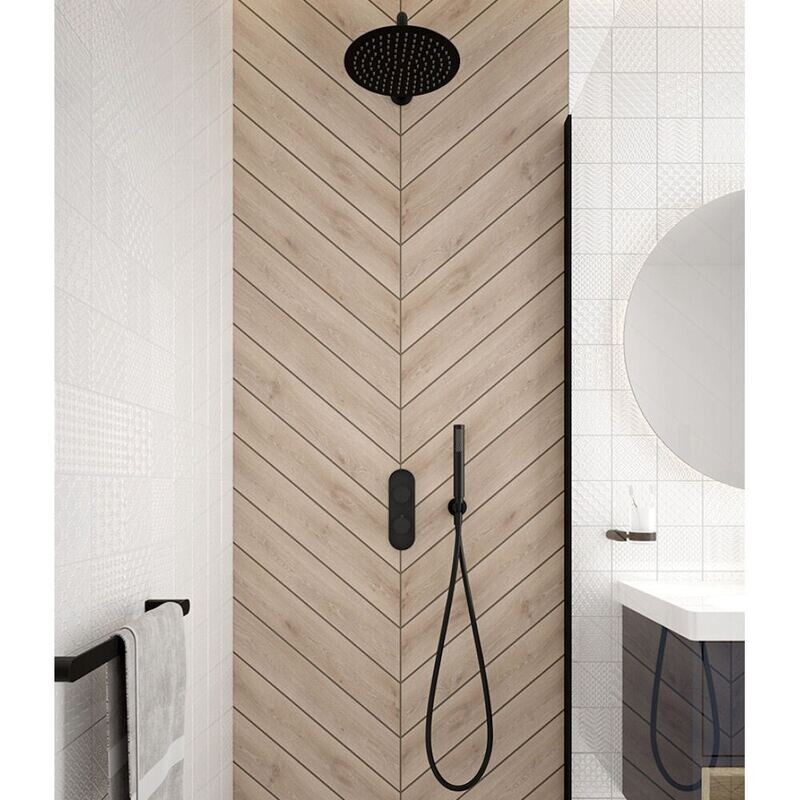 Special Offer Concealed Thermostatic Dual Shower System Matt Black