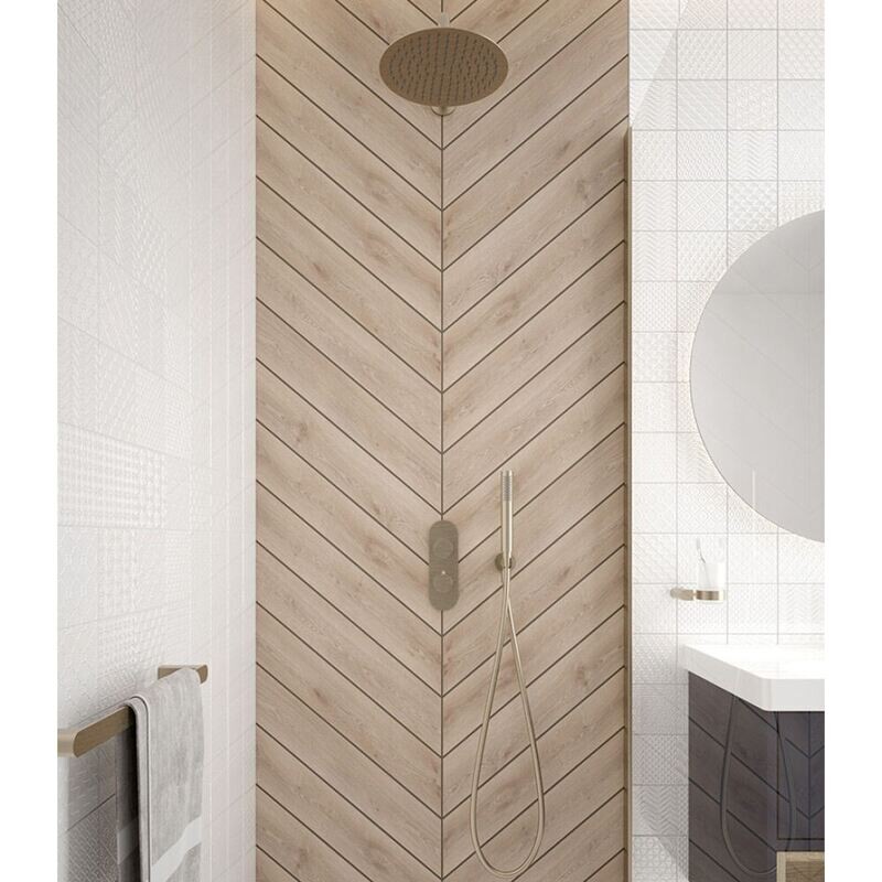 Special Offer Concealed Thermostatic Dual Shower System Brushed Nickle