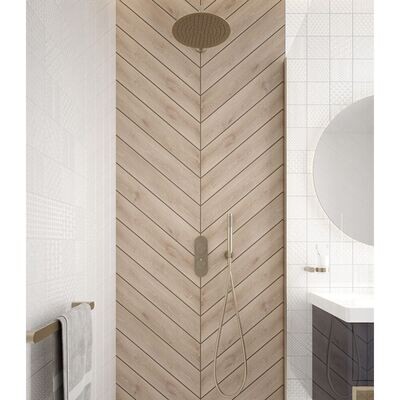 Special Offer Concealed Thermostatic Dual Shower System Brushed Nickle