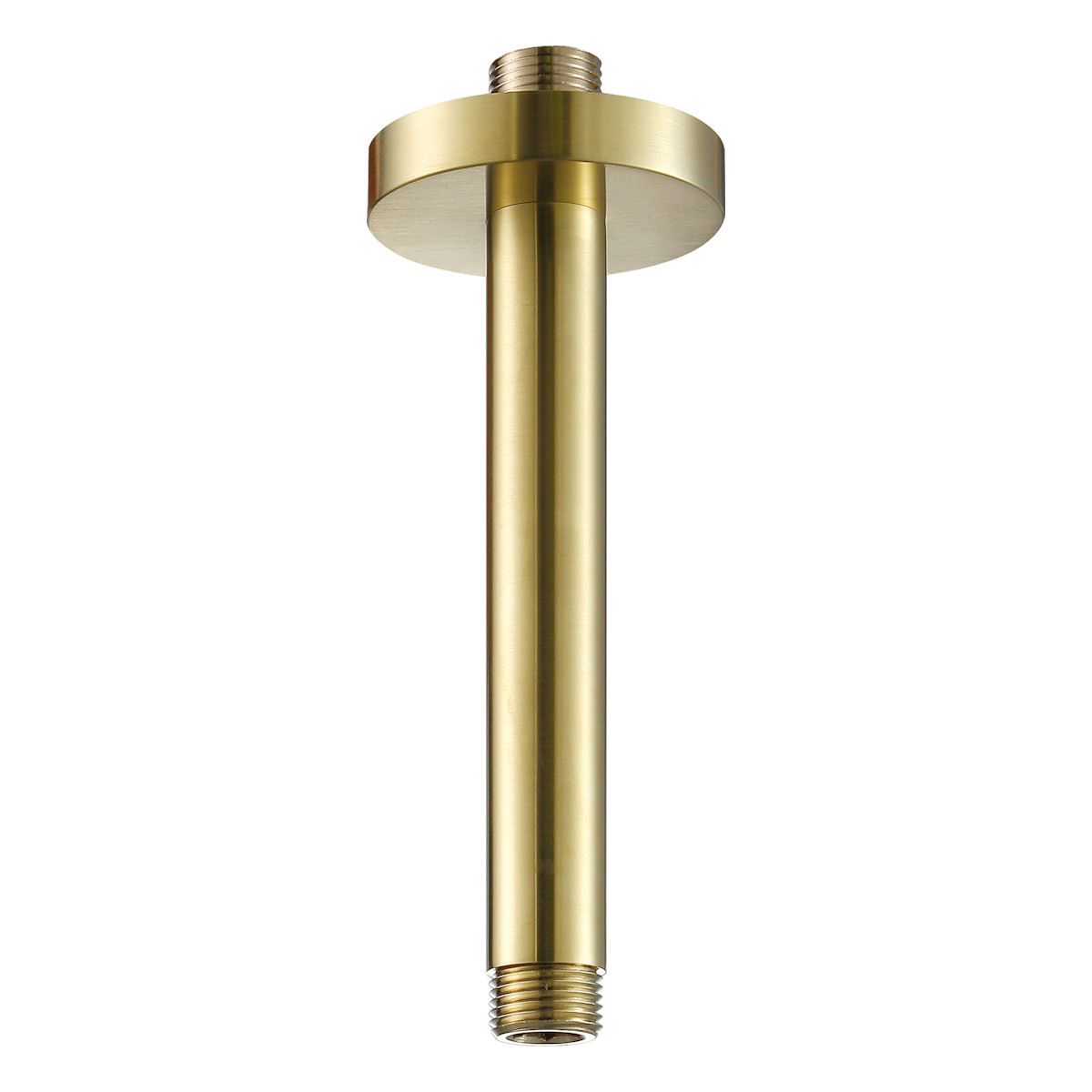 Just Taps Vos Ceiling Shower Arm, 100mm Brushed Brass