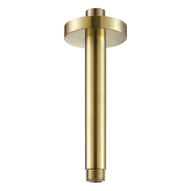 Just Taps Vos Ceiling Shower Arm, 100mm Brushed Brass