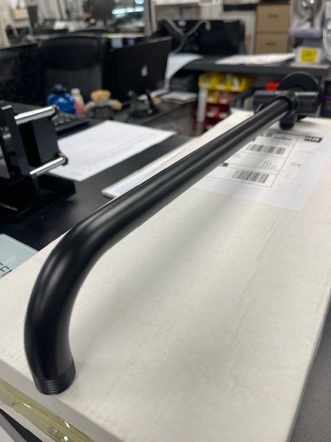 Kohler Mira Fixed Shower Wall Arm With Diverter Matt Black