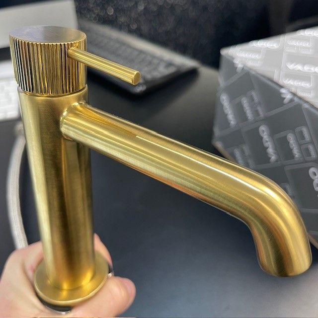Ex-Display Emporio Bagno Elle Single Lever Basin Mixer Brushed Brass