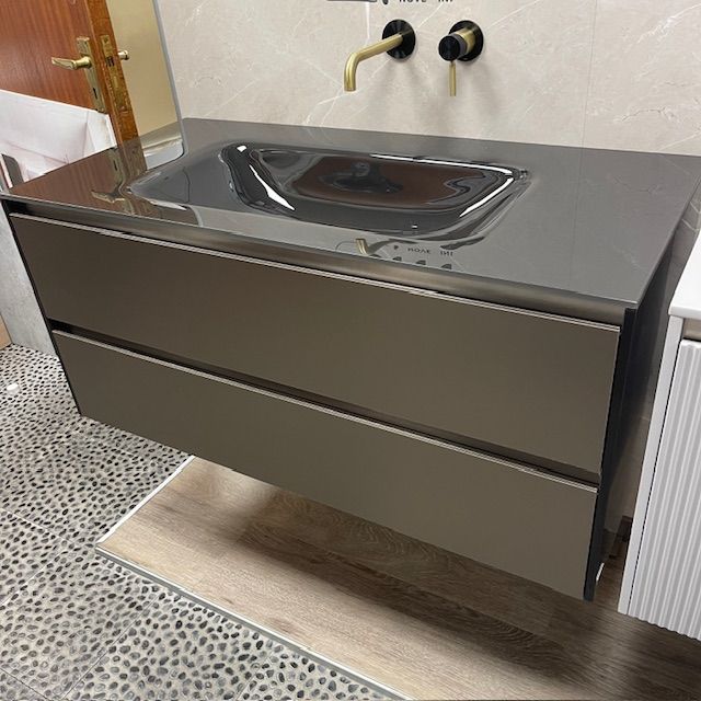 Iotti Torba Inox 1050mm Vanity Cabinet Complete