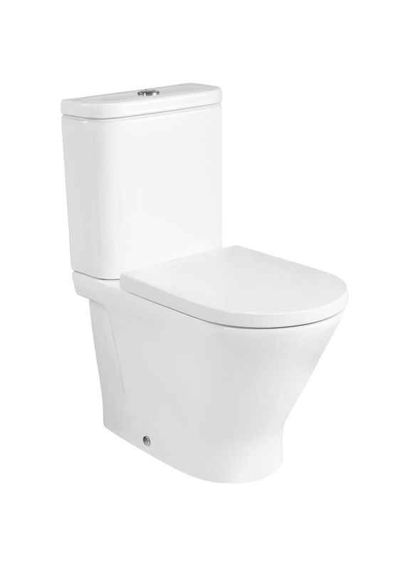 Ex-Stock Roca The Gap Round Fully Back To The Wall Close Coupled Toilet With Cistern + Soft Close Seat/Cover