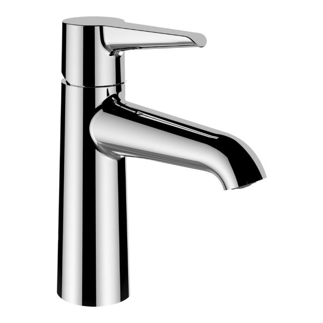 Ex-Stock Pure Basin mixer, projection 110 mm, fixed spout, Eco+ function, without pop-up waste
