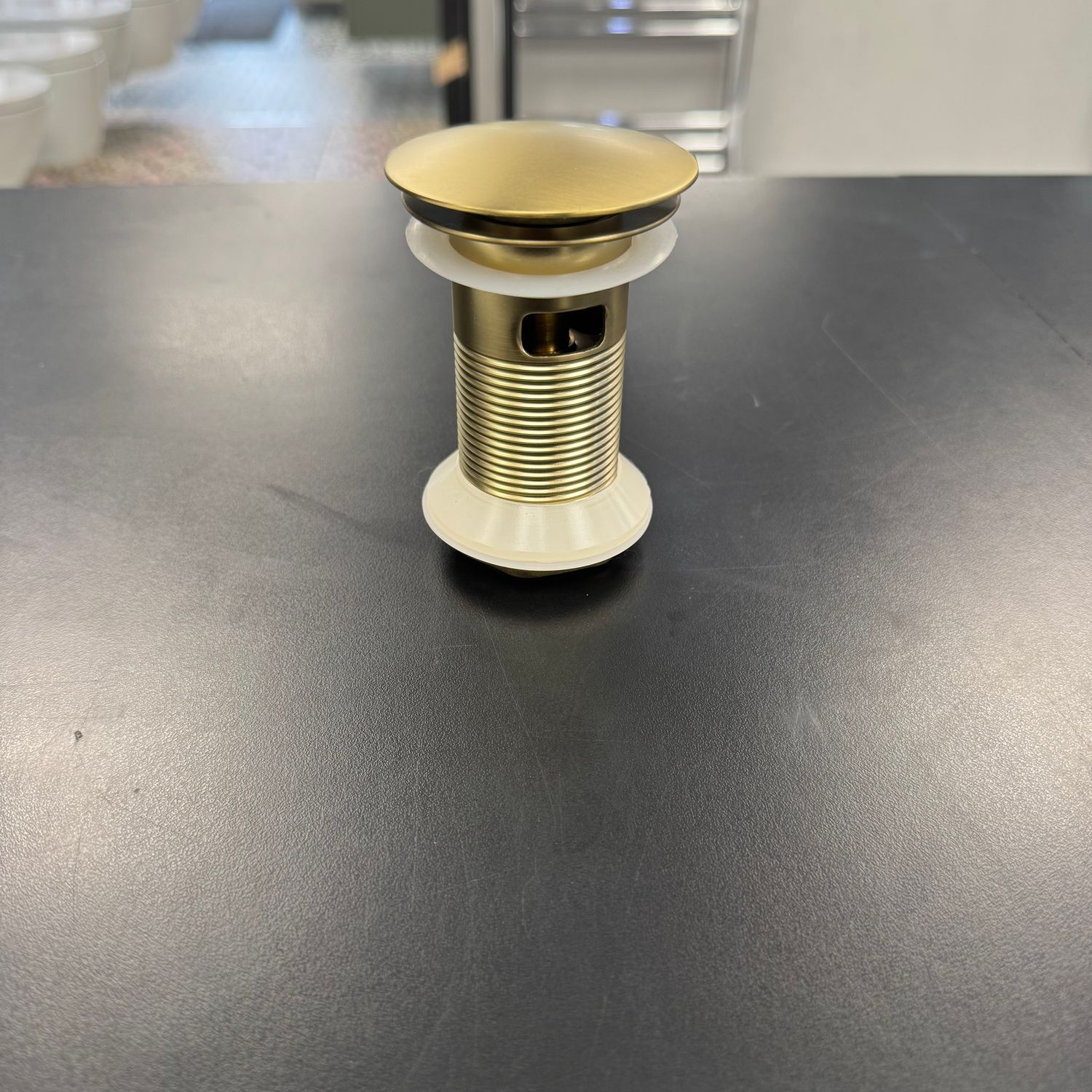 Ex-Stock Slotted Basin Waste Brushed Gold