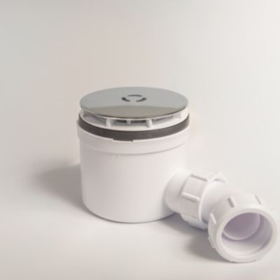 Ex-Stock Kudos Kstone 90mm Hi-flow Shower Tray Waste - Chrome