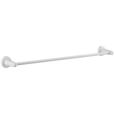 Ex-Stock Eastbrook Round Magnetic Towel Hanger 600mm Gloss White