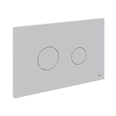 Ex-Stock Vado Round Button Flush Plate - Matt White