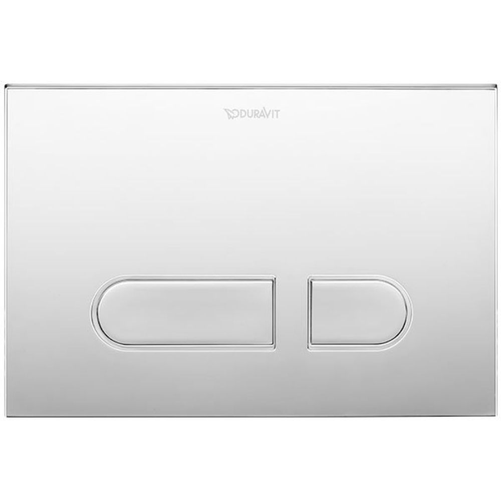 Ex-Stock Duravit S Actuator Plate A1, For Toilet, Plastic Chrome Gloss