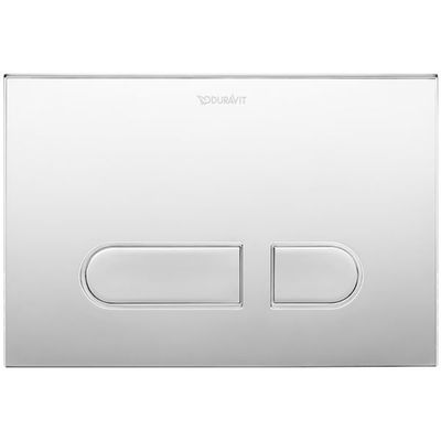Ex-Stock Duravit S Actuator Plate A1, For Toilet, Plastic Chrome Gloss