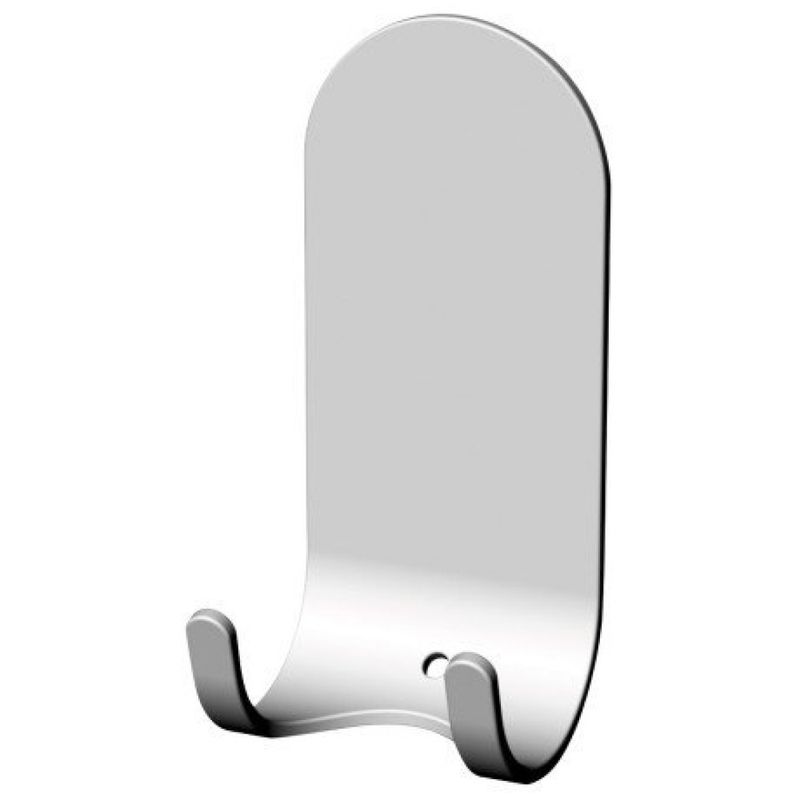 Ex-Stock Chrome Wall Mounted Hanger, With Self Adhesive 3m Pad (For Glass Wiper, Glass Wiper Not Included)
