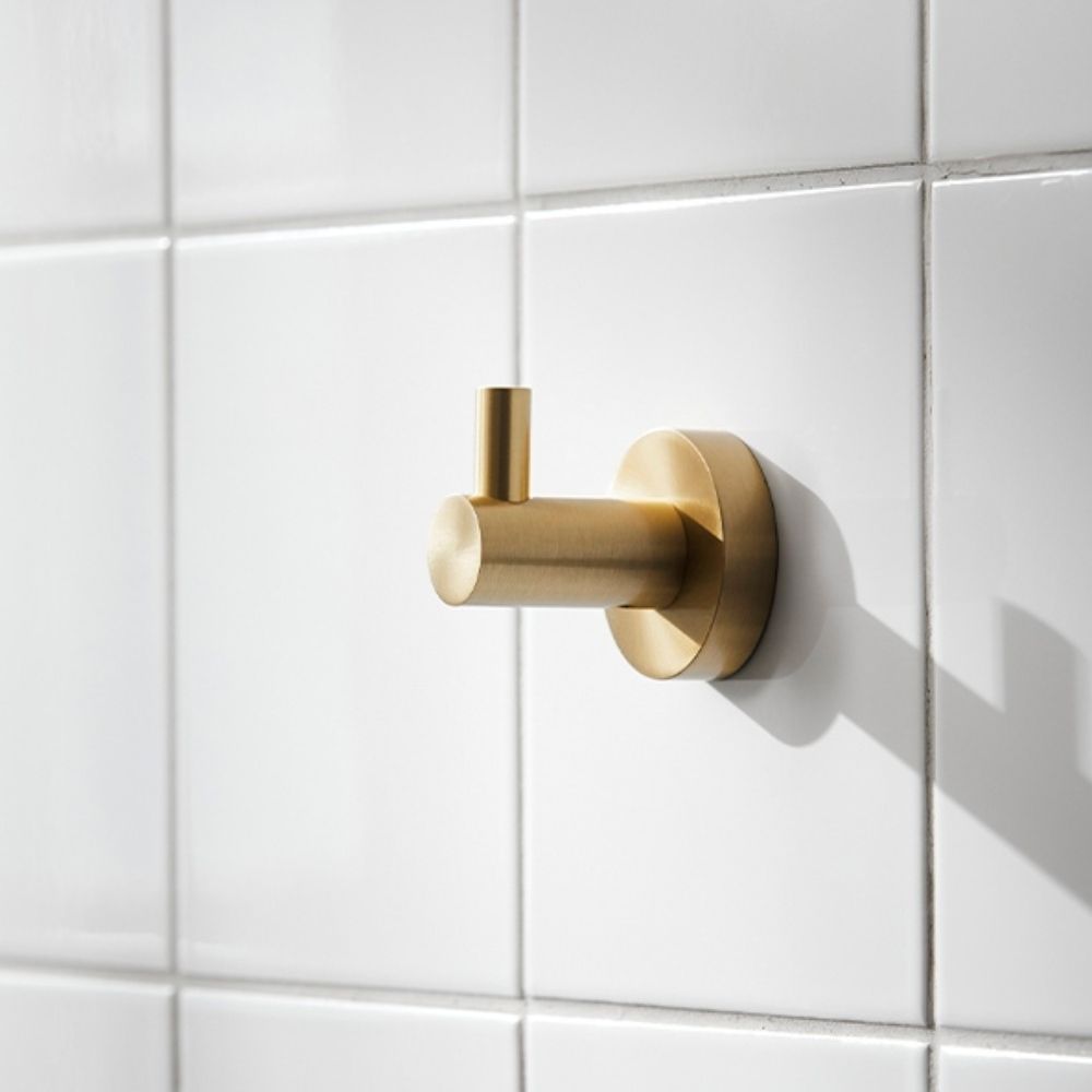 Ex-Stock Miller Bond Single Hook Brushed Brass