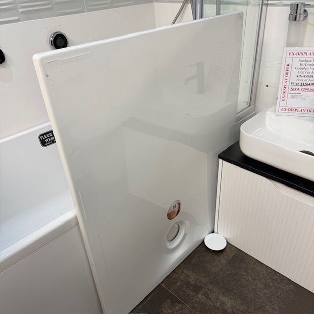 Ex-Display Bette Ultra 1100mm x 900mm Super Steel Shower Tray With Anti-Slip White