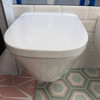 Ex-Display Laufen Meda Rimless Silent Flush Compact Wall Hung Pan And Soft Close Seat