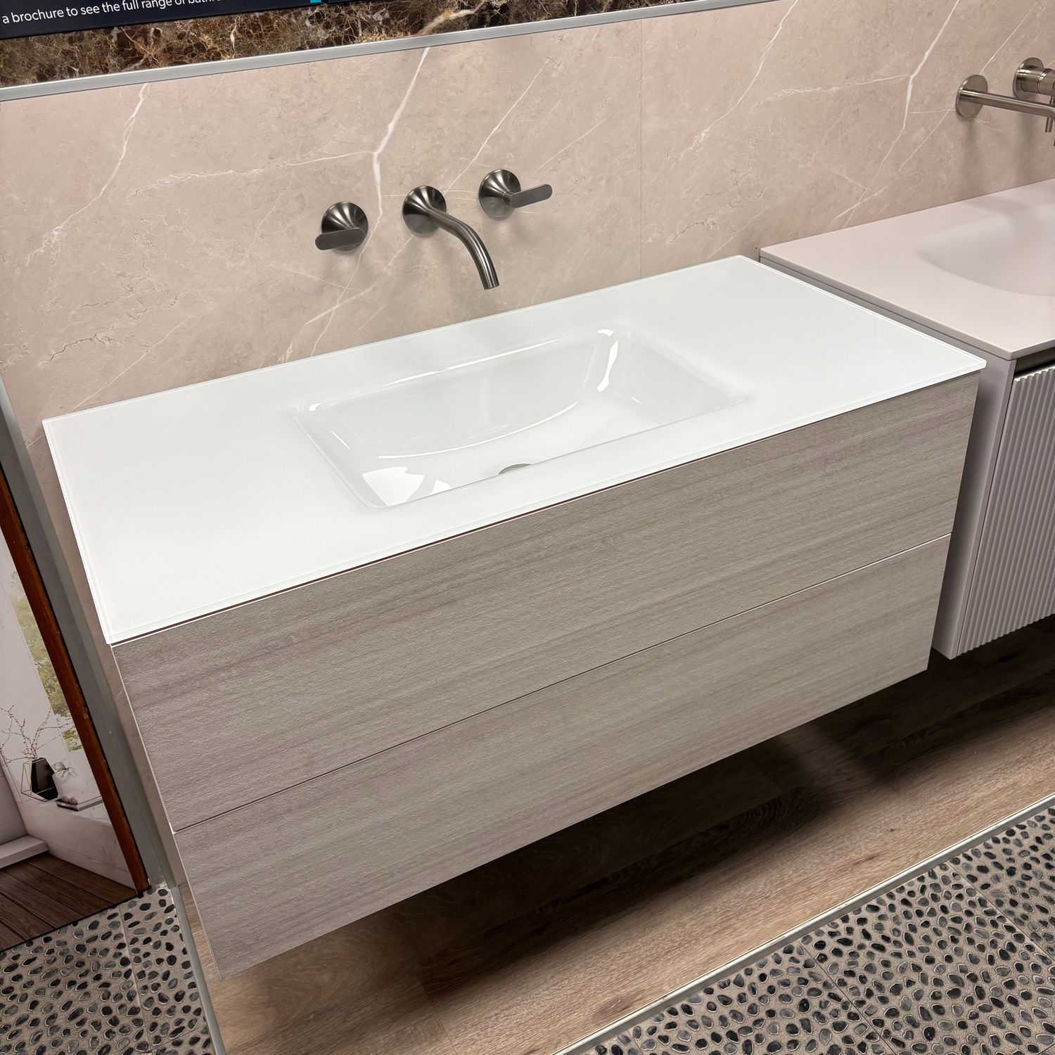 Ex-Display Iotti Bespoke Vanity Unit With Glass Basin