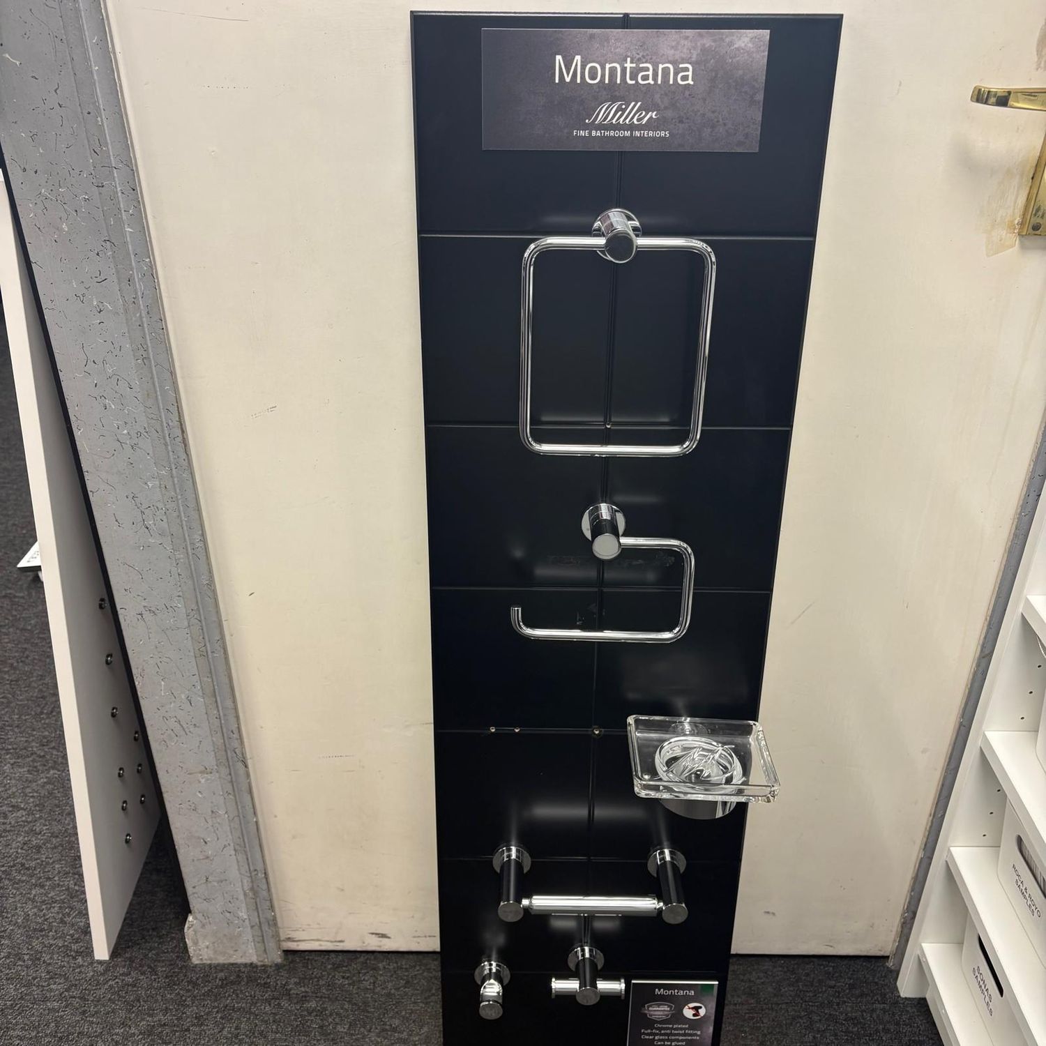 Ex-Display Miller Bathrooms Montana Full Accessory Board Chrome