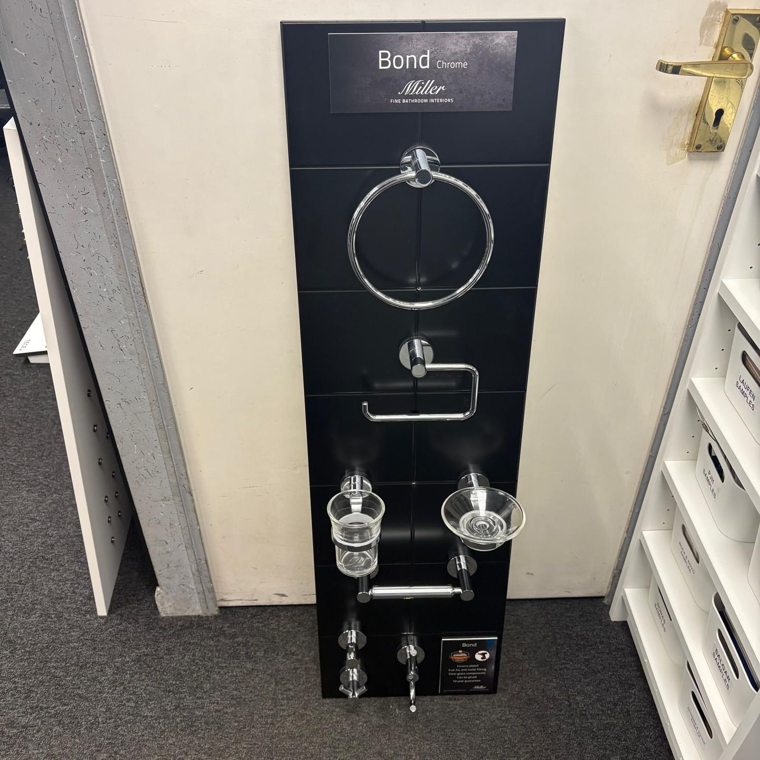 Ex-Display Miller Bathrooms Bond Full Accessory Board Chrome