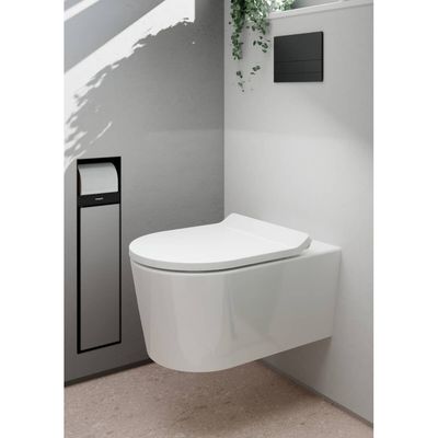 Ex-Stock Hansgrohe EluPura S WC Seat And Cover With SoftClose And QuickRelease, Slim