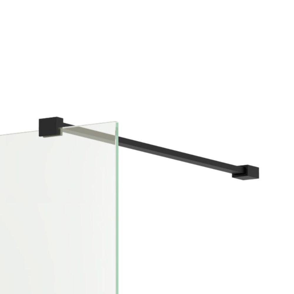 Ex-Stock MyLife Emmi Wetroom Panel Bracing Bar For 8mm Glass - Black