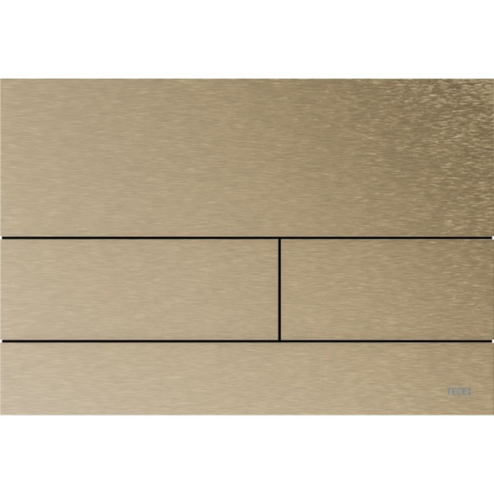 Ex-Stock TECEsquare II Metal Toilet Flush Plate, Brushed Warm Nickel (Anti-Fingerprint)