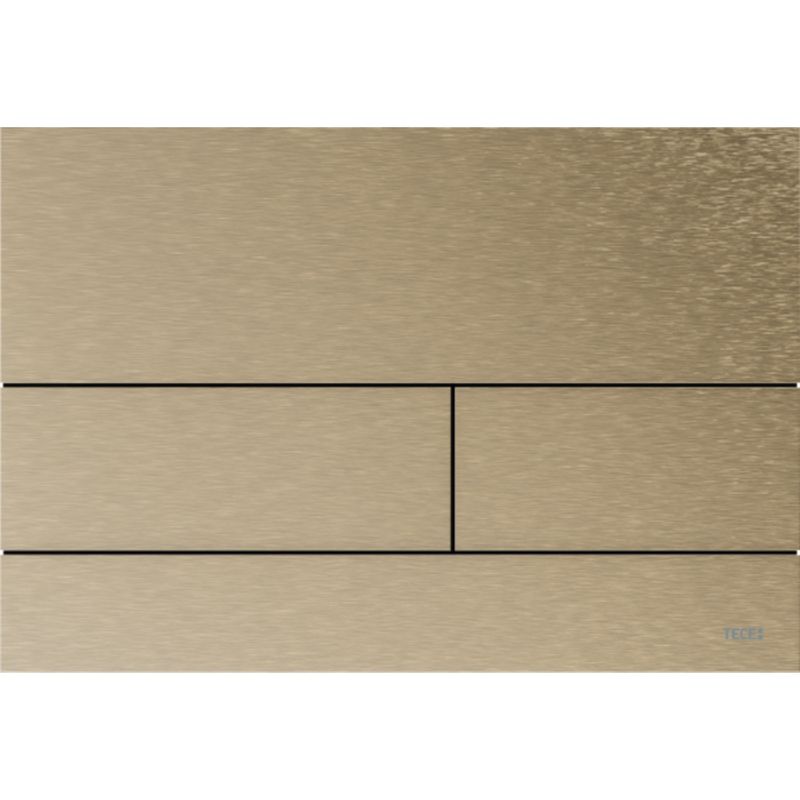 Ex-Stock TECEsquare II Metal Toilet Flush Plate, Brushed Warm Nickel (Anti-Fingerprint)