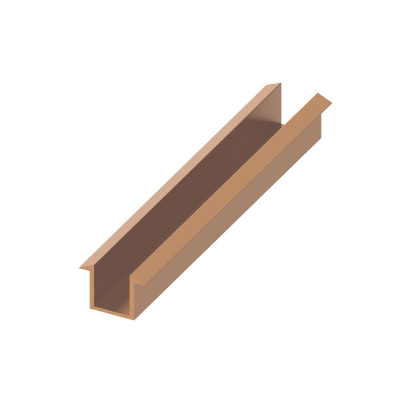 Ex-Stock Glass Recessed Channel Pack For 10mm Glass - Brushed Bronze